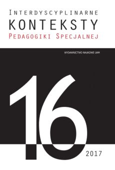 Interdyscyplinarne Konteksty Pedagogiki Specjalnej 16/2017