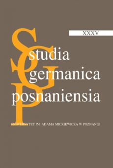 Studia Germanica Posnaniensia, v. XXXV