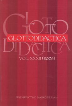 Glottodidactica, Vol. XXXII