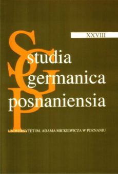 Studia Germanica Posnaniensia - v. XXVIII