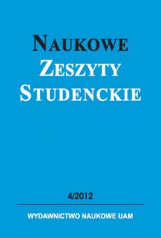 Naukowe Zeszyty Studenckie 4/2012