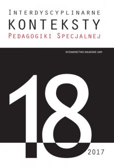 Interdyscyplinarne Konteksty Pedagogiki Specjalnej 18/2017