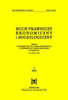 Ruch Prawniczy, Ekonomiczny i Socjologiczny 2/2022
