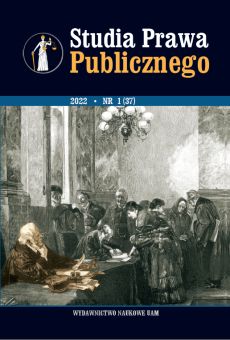 Studia Prawa Publicznego 1(37)/2022