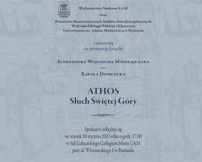 Athos Słuch Świętej Góry – spotkanie autorskie